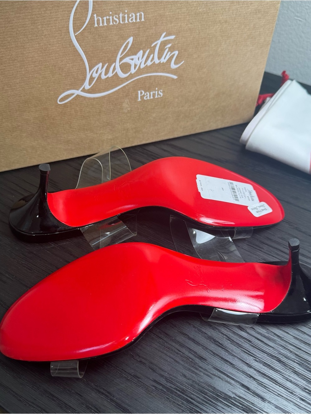 Christian Louboutin Just Nothing 55 Sandals Black 39 - Picture 9 of 10